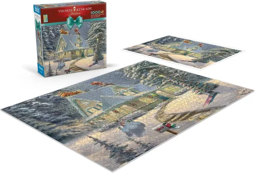 Miniatura 4 de Ceaco - Thomas Kinkade - Holiday - Midnight Delivery - Rompecabezas de 1000 piezas