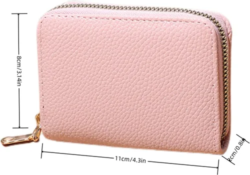 Miniatura 6 de PEIQICHU Estuches de tarjetas para mujer, Rosado, Moda