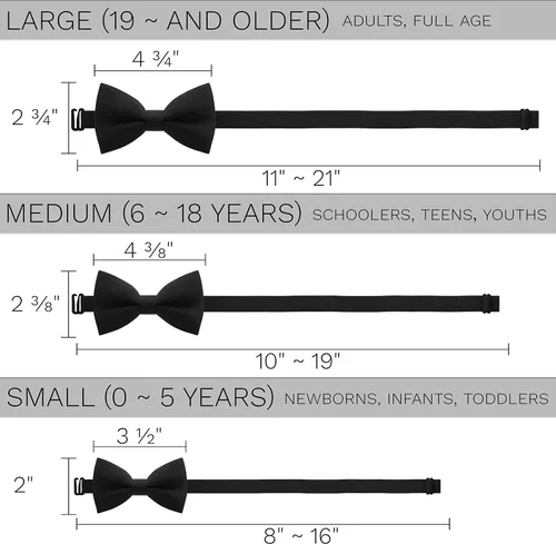 Miniatura 4 de Bow Tie House TM, pajaritas para hombre de cualquier edad preatadas para hombre con clip en diseño para adultos