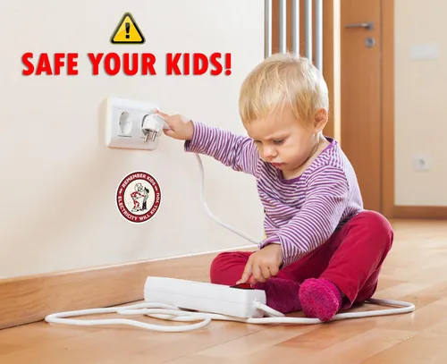 Miniatura 6 de Remember Kids Electricity Will Kill You - Calcomanías para casco duro, calcomanías de advertencia de kilovatios rojos; juego de 5 - Ideal