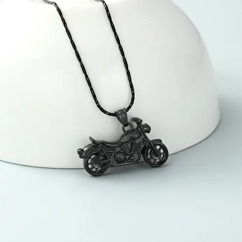 Miniatura 28 de Imrsanl Joyería de cremación para cenizas, motocicleta, automóvil pequeño, collar de urna de tractor para cenizas para hombres, recuerdo