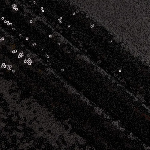 Miniatura 2 de Glitz Sequin & Stretch Mesh Black, Fabric by the Yard