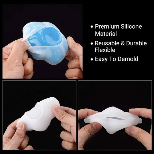 Miniatura 5 de Gartful 3 moldes de resina para platos, moldes de bandeja de joyería de silicona, contenedor de almacenamiento, moldes de fundición de resina epoxi