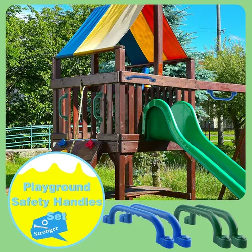 Miniatura 4 de Juego de 4 manijas de seguridad para patio de recreo para niños, accesorios para patio trasero, casa del árbol