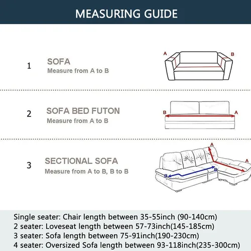 Miniatura 6 de Funda de sofá de alta elasticidad, protector de muebles a prueba de polvo para sofá de 1, 2, 3, 4 plazas, funda antideslizante con correa elástica