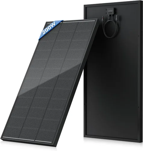 Miniatura 22 de Panel Solar de 18BB 100 Vatios, Panel Solar N-Type de 12V 100W, Módulos PV Monocristalinos de Alta Eficiencia del 25% para RV, Marino, Techo