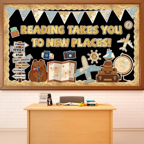 Miniatura 18 de Conjunto de Tablero de Anuncios Bombilla Keep Shining, Decoración Motivacional para el Aula, Regreso a la Escuela, Recortes de Papel Temáticos