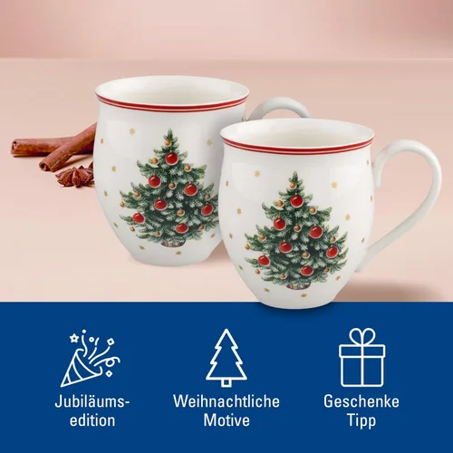 Miniatura 5 de Villeroy & Boch Delight - Juego de tazas de 2 piezas, X Mas Tree