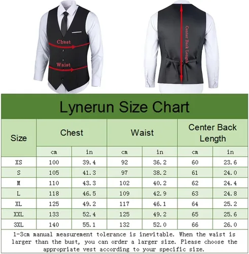 Miniatura 5 de Chaleco de traje para hombre, chaleco formal de vestir de negocios para boda
