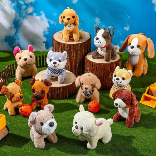 Miniatura 4 de Aoriher 36 piezas de mini perros de peluche a granel, animales de peluche pequeños, varios lindos y suaves, para ella, cachorros, regalos de fiesta
