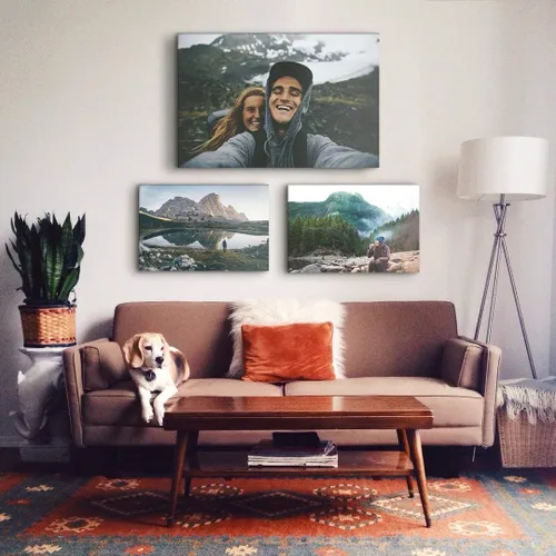 Miniatura 3 de Lona Premium gruesa para envolver – tu foto personalizable, none, 12" x 12" Sin marco