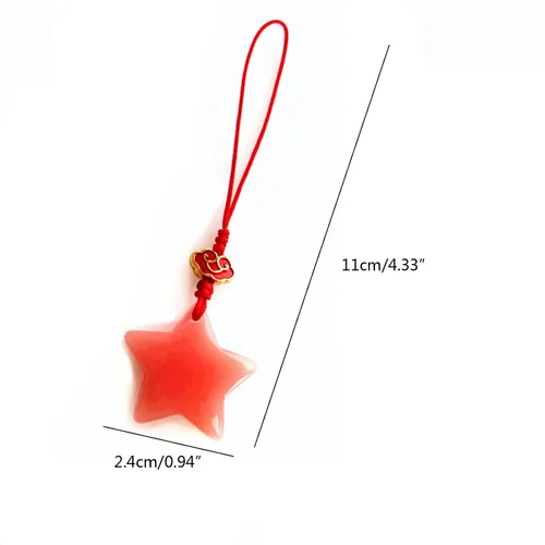 Miniatura 3 de Llavero luminoso de estrella de moda, colgante de bolso de mano, unisex, llavero con dije que brilla en la oscuridad para parejas