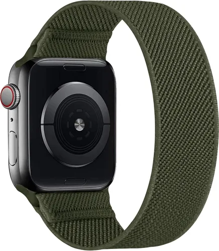 Miniatura 16 de Correa elástica de nailon para Apple Watch, de 1.49, 1.57, 1.61, 1.65, 1.73, 1.77 y 1.772 pulgadas, deportiva, trenzada, Ultra iWatch Serie 8 7 SE 6