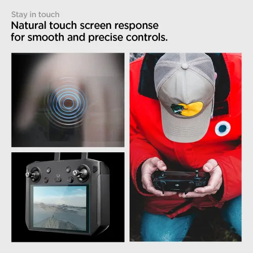 Miniatura 6 de Spigen Protector de pantalla de vidrio templado [GlasTR Slim] diseñado para DJI RC 2 / RC Pro/DJI Smart Controller - Paquete de 2