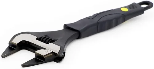 Miniatura 2 de Llave ajustable de mandíbula extra delgada de 8 pulgadas, negra, acero de aleación