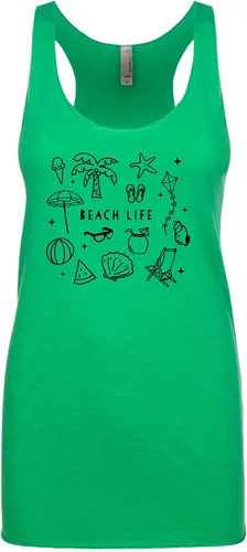 Miniatura 27 de Camiseta sin mangas con espalda cruzada para mujer, regalo para ella, camisas con refranes, camiseta de yoga, canción
