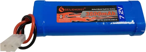 Miniatura 4 de Batería de repuesto recargable RC Ni-Mh de 7.2V 3800mAh con conector Tamiya estándar para automóviles RC, barcos y robots (1 unidad)