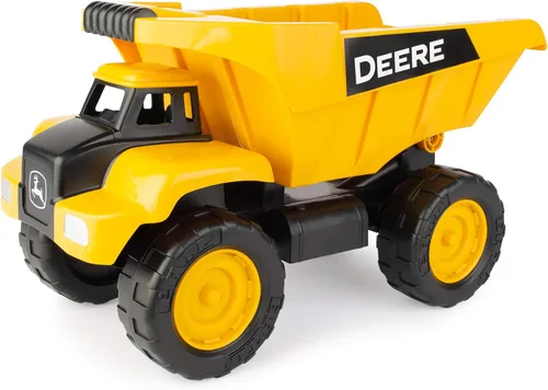 TOMY John Deere Big Scoop - Camión volquete de juguete con cama basculante – 15 pulgadas – Juguetes de caja de arena para exteriores – Juguetes para
