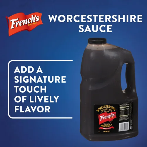 Miniatura 6 de French's Salsa Worcestershire, 1 galón – Contenedor de un galón de salsa Worcestershire sin gluten, perfecto como ablandador de carne, adobos