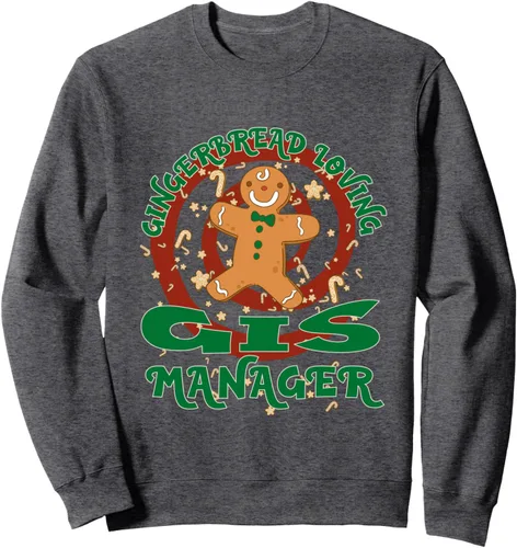 Miniatura 5 de GIS Manager Job Gingerbread Funny Xmas Sweatshirt