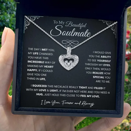 Miniatura 18 de TRYNDI Collar - Regalos para esposa del marido: Navidad, aniversario, ideas de cumpleaños; regalos románticos para ella