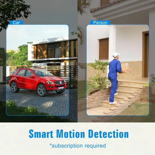 Miniatura 4 de Cámaras de seguridad inalámbricas para exteriores, cámaras 2K para seguridad en el hogar con visión nocturna a color, almacenamiento SD/nube, mayor