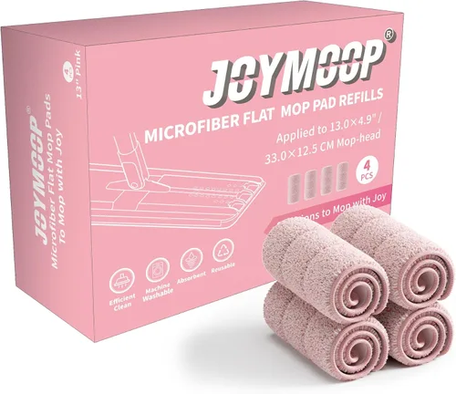 Miniatura 17 de JOYMOOP Almohadilla de repuesto de microfibra para sistema de trapeador plano de 15 pulgadas, gris, 1 paquete de recarga 1 pieza 15" - 1 gris