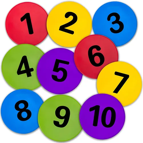 Miniatura 29 de Marcadores de punto de polietileno de 4 pulgadas/9 pulgadas, de goma antideslizante, marcadores de agilidad de conos de campo plano, puntos de suelo