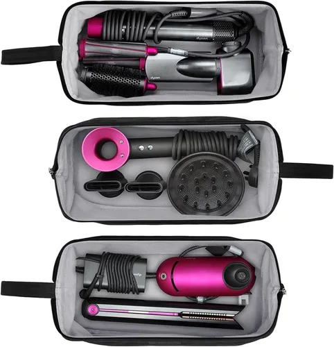 Miniatura 3 de BUBM Bolsa de almacenamiento portátil de viaje compatible con secador de pelo Dyson Supersónico, Dyson Airwrap Styler, alisador de pelo Dyson