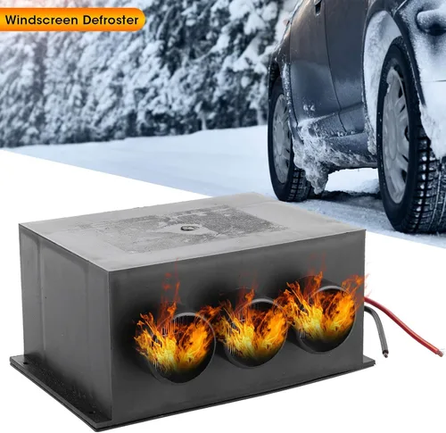 Miniatura 9 de Calentador de coche 12 V 600 W 3 agujeros portátil calentador de invierno calentamiento rápido descongelante calentador de coche desempañador se