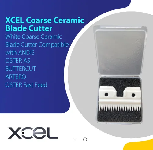Miniatura 4 de XCEL Cuchilla de repuesto de cerámica para cortadoras desmontables de mascotas, cortador grueso de 18 dientes, compatible con sistemas seleccionados