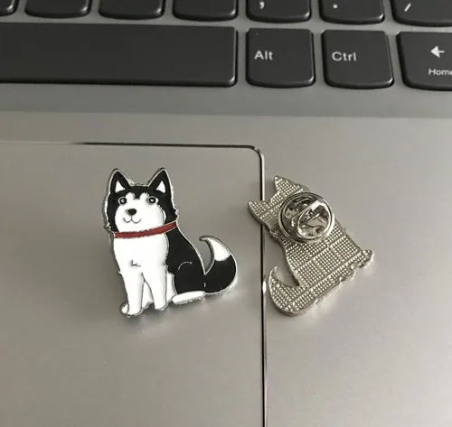 Miniatura 41 de Broche de perro carlino encantador para mascotas, broche de ramillete de metal, placa de identificación para perro, regalo de cumpleaños de Navidad