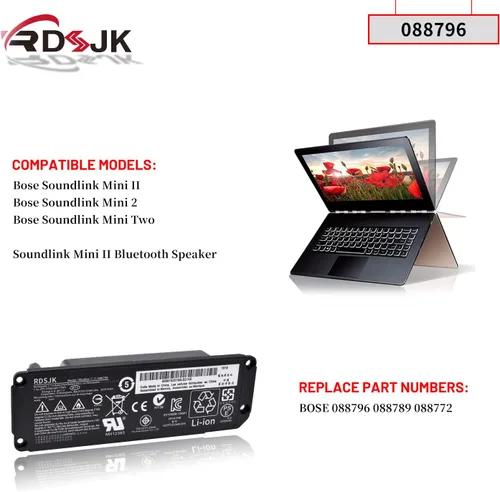 Miniatura 3 de RDSJK 088796 088789 088772 Reemplazo de batería para Bose Soundlink Mini 2 II mini2 mini II Altavoz Bluetooth 7.4V 17Wh