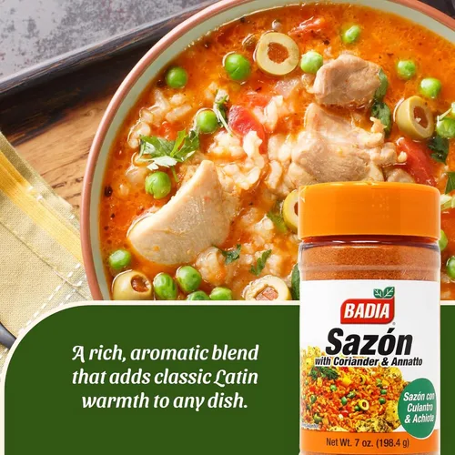 Miniatura 6 de Badia Sazon con cilantro y annatto condimento, 7 onzas, mezcla perfecta, auténtico sabor latino