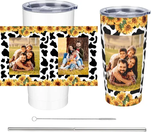 Miniatura 11 de Vaso de viaje de acero inoxidable aislado de 20 onzas con nombre y texto fotográfico personalizado, regalo para mamá, papá, amigo, regalo de Style 5