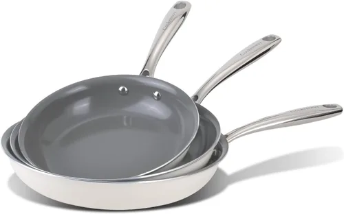 Miniatura 12 de Sartén Antiadherente de Cerámica: Sartén para Huevos de 8 Pulgadas Libre de PFOA, PTFE y PFAS Beige