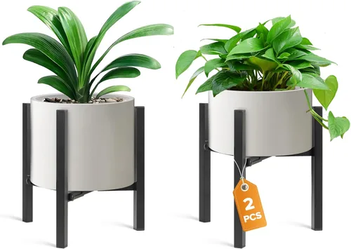 Miniatura 12 de Soporte Ajustable para Plantas de Interior, Soporte Moderno de Metal para Plantas de Interior, Soportes Resistentes para Plantas al Aire Libre