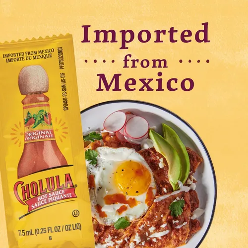 Miniatura 22 de Cholula Paquetes originales de salsa picante, 200 unidades Hecho a mano de pimientos mexicanos y mezcla de especias exclusivas Sin gluten