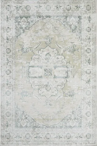 Miniatura 142 de Syalife 4x6 Alfombra Lavable para Área, Ultra Suave Antideslizante, Pila Baja, Alfombra Vintage Resistente a Manchas para Sala de Estar, Alfombra