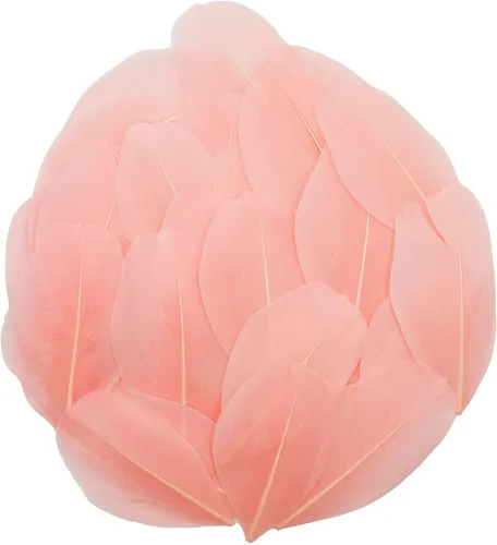 Miniatura 26 de 50 plumas de ganso naturales, plumas artesanales de 2 a 3 pulgadas para centros de mesa, plumas coloridas a granel para fiestas de Gatsby, vestidos