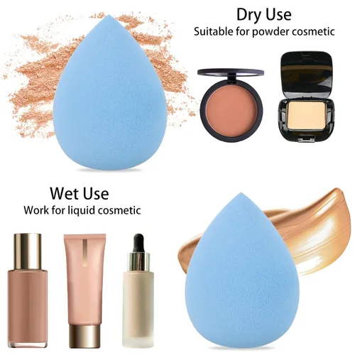 Miniatura 5 de BTYMS 10 piezas de esponja de maquillaje licuadoras esponjas de belleza en forma de huevo esponja de mezcla aplicador de base esponjas cosméticas 10