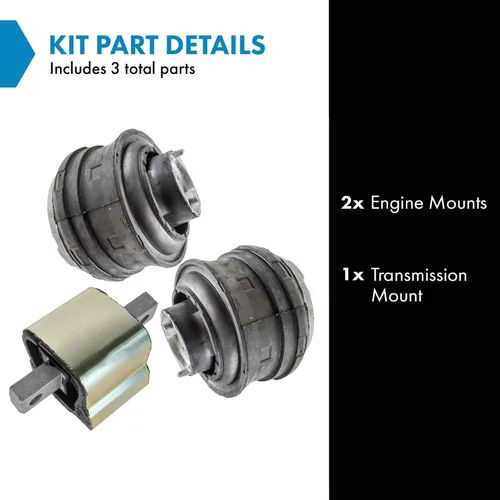 Miniatura 2 de Conjunto de soportes hidráulicos de motor y transmisión TRQ para Mercedes Benz C280 CLK320 E320