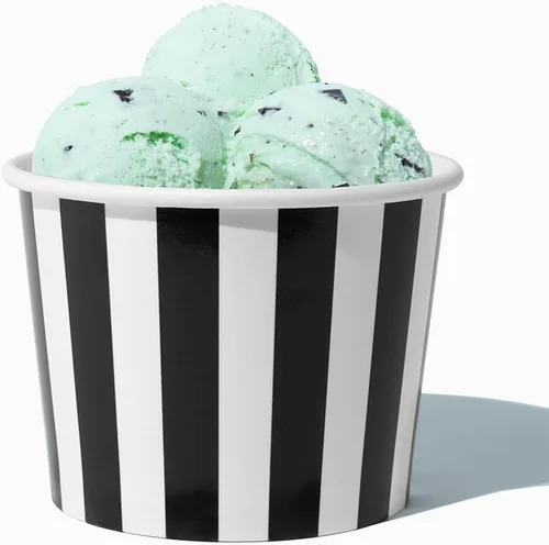 Miniatura 9 de UNIQ 16 oz 1000 Pack Cowbunga Cow Print Ice Cream Cups Disposable Leak Resistant Paper Dessert Cups for Frozen Yogurt, Gelato, Soup & Hot Foods