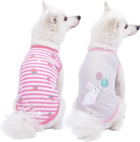 Miniatura 19 de Blueberry Pet My Little Princess - Vestido de tul para perro, color rosa bebé con delicada flor, longitud de espalda de 14 pulgadas, paquete de 1