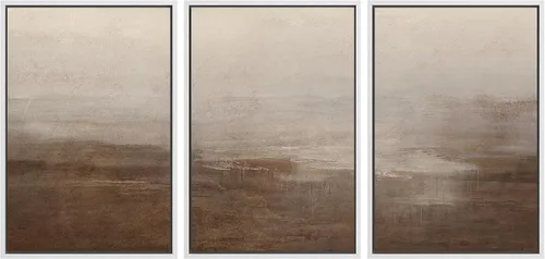 Miniatura 105 de SIGNWIN Lienzo enmarcado para pared, juego de arte tranquilo con reflejo de lago, acuarela, montaña y agua, ilustraciones modernas, arte abstracto