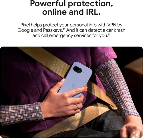 Miniatura 12 de Google Pixel 9a con Gemini - Smartphone Android desbloqueado con cámara increíble y edición de fotos con IA, batería para todo el día y seguridad