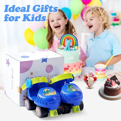 Miniatura 7 de Kids Roller Skates for Girls and Boys Age 2-4 Years Old,Adjustable Quad Toddler Children Beginner Roller Skates