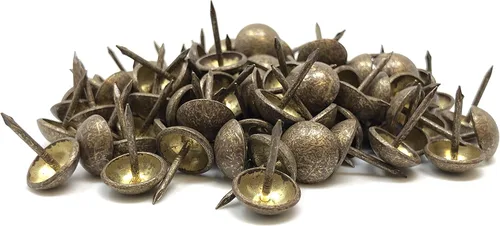 Miniatura 18 de DMSE – Tamaño mayorista 7/16" diámetro (0.433 in) hardware tapicería muebles decorativos Pulgar tachuelas clavos clavos 1000