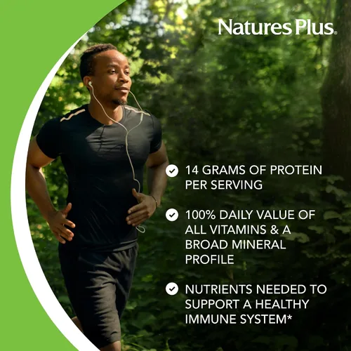 Miniatura 5 de NaturesPlus SPIRU-TEIN, Blueberries & Cream - 1.12 libras - Proteína en polvo a base de plantas - Vitaminas y minerales para energía - Vegetariano