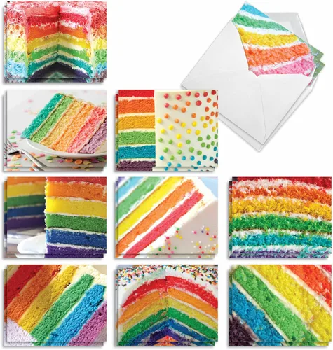 Miniatura 18 de The Best Card Company Juego de 20 tarjetas de cumpleaños surtidas de 4 x 5.12 pulgadas con sobres para hombres, mujeres y niños (diseños de 10 x 2)
